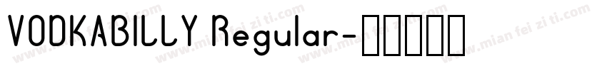 VODKABILLY Regular字体转换